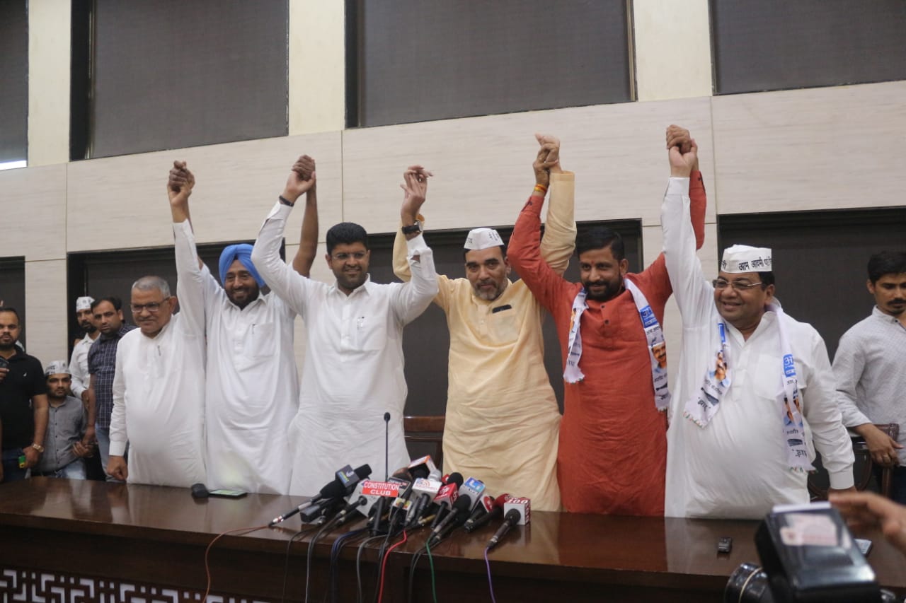 AAP-JJP to jointly contest polls in Haryana