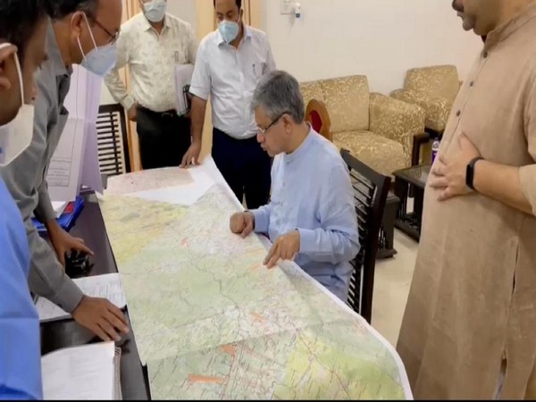 Railway Minister with the officials in Jeypore, Odisha. (Photo/PIB)