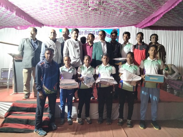 six children selected for the Chhattisgarh archery team (Photo/ANI)