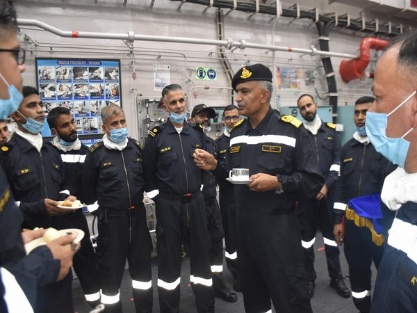 Vice Admiral R Hari Kumar embarks Western Fleet ships (Photo/Indian Navy)