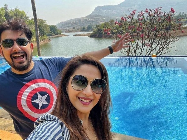 Madhuri Dixit with husband Shriram Nene (Image Source: Instagram)