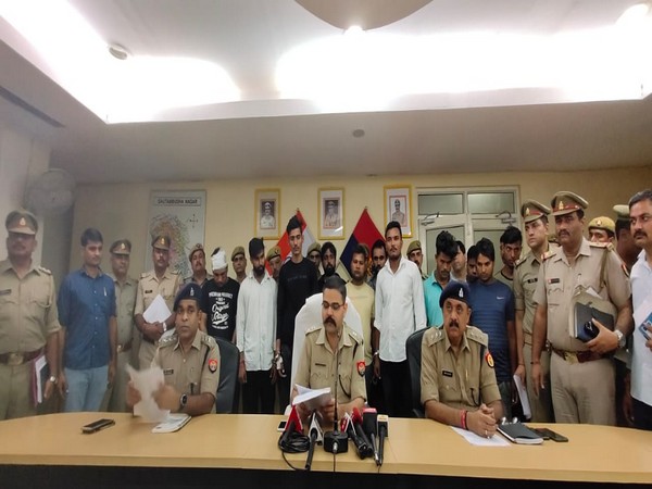 SSP Vaibhav Krishna speaking to reporters on Saturday in Gautam Buddha Nagar. Photo/ANI