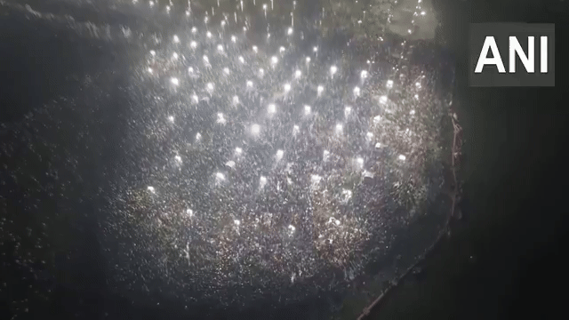 Visual from the Triveni Sangam in Mahakumbh (Photo/ANI)