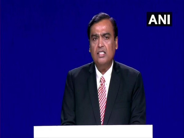 Mukesh Ambani addressing the 42nd annual general meeting