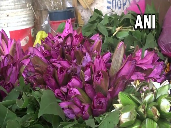 A visual from a flower shop in Assam's Guwahati. (Photo/ANI)