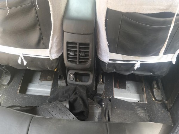 Image of the car from where gold bars was seized