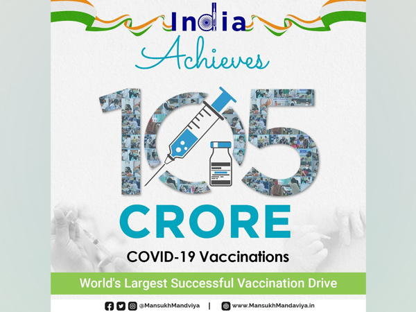 India achieves 105 crore COVID-19 vaccine milestone 
