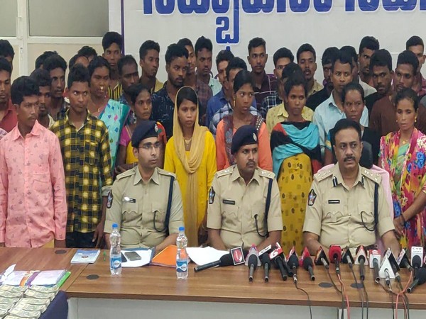 Maoists surrender in Andhra Pradesh (Photo/ANI)