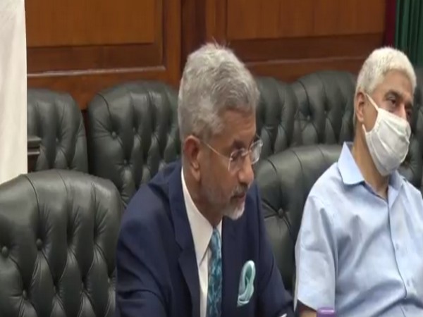 External Affairs Minister S Jaishankar during the virtual SCO meeting.