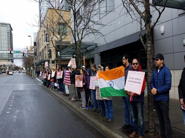 Indian Americans hold rally in Seattle on observe 30th anniversary of the mass exodus of Kashmiri Pandits