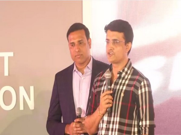 President of BCCI Sourav Ganguly along with VVS Laxman 