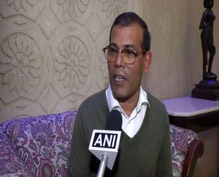 Speaker of People's Majlis of the Maldives Mohamed Nasheed speaking to ANI on Friday