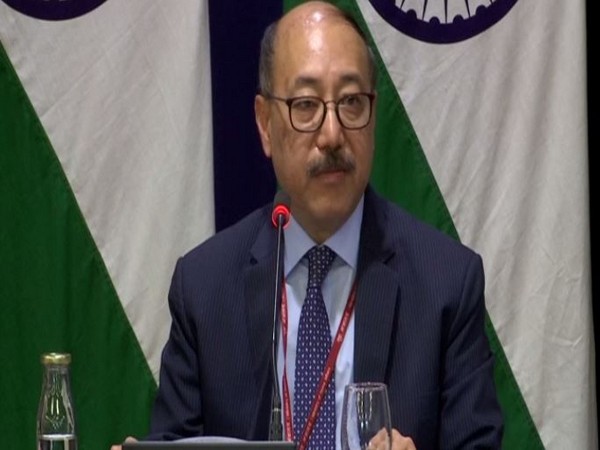 Foreign Secretary Harsh Vardhan Shringla during press conference on Tuesday