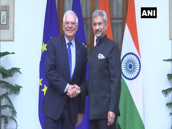 High Representative of the European Union, Josep Borrell Fontelles with External Affairs Minister S Jaishankar here on Friday