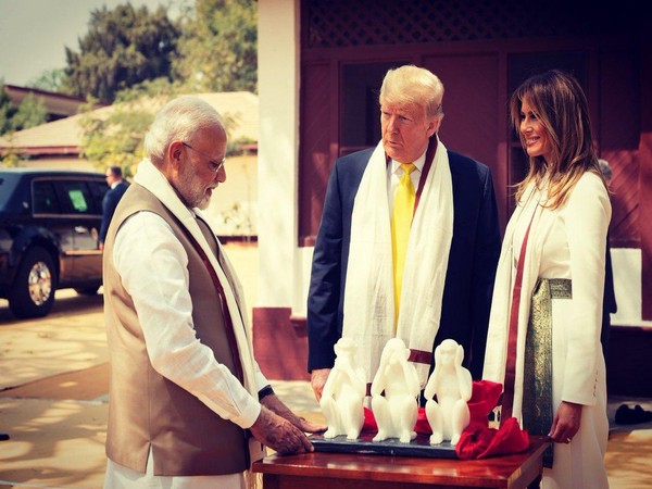 Prime Minister Modi, US President Donald Trump and First Lady Melania Trump