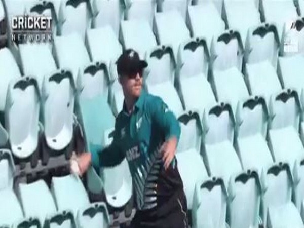 New Zealand pacer Lockie Ferguson fetching the ball from stands (Photo/ cricket.com.au Twitter)