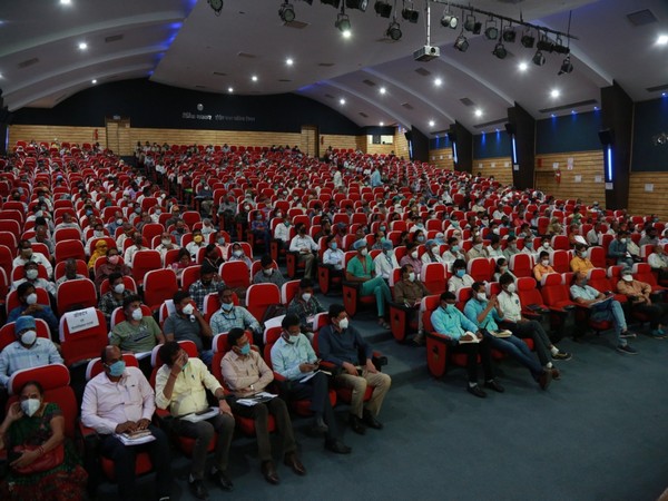 An event was organized at the Ravindra Natya Griha, Indore under the chairmanship of Collector and District Election Officer Manish Singh in connection with the training programme for postal ballots.