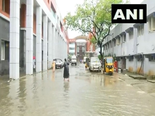 Chennai's ESI hospital water-logged due to heavy rains. (Photo/ANI)