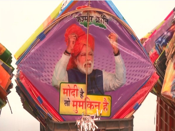 Visual from the kite market. (Photo/ANI)