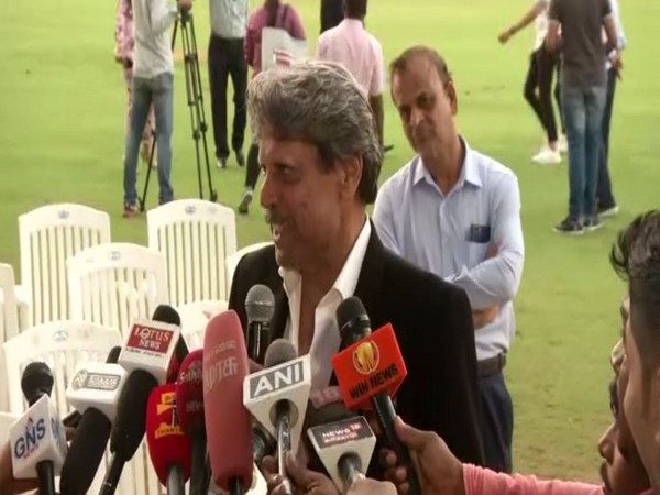 Former Indian cricketer Kapil Dev talking to reporters in Chennai on Saturday. Photo/ANI