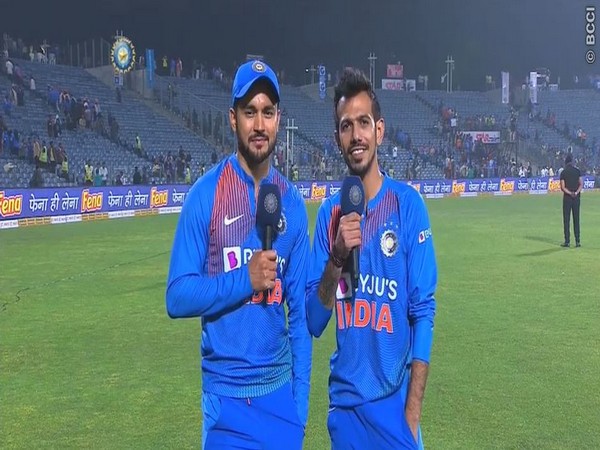 Manish Pandey with Yuzvendra Chahal (Photo/ BCCI)