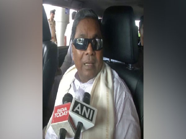 Siddaramaiah speaking to reporters earlier on Monday in Hubli. Photo/ANI