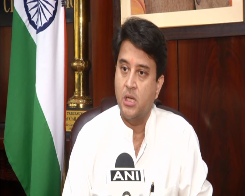 Union Civil Aviation Minister Jyotiraditya Scindia  (Photo/ANI)