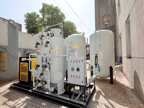 The oxygen unit installed at at Banas Medical College in Palanpur.