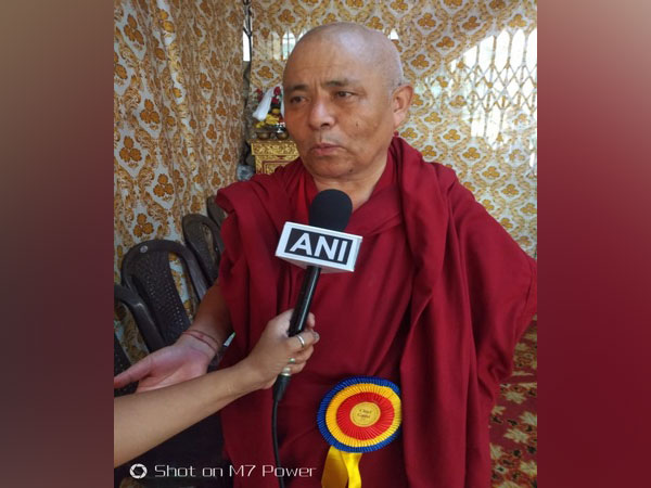 Acharya Yeshi Phuntsok, Deputy Speaker of the Tibetan Parliament-in-Exile, while speaking to ANI on Saturday in New Delhi. Photo: ANI