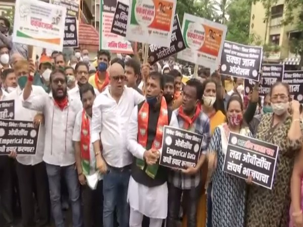 BJP's protest for OBC's political reservations (Photo/ANI)