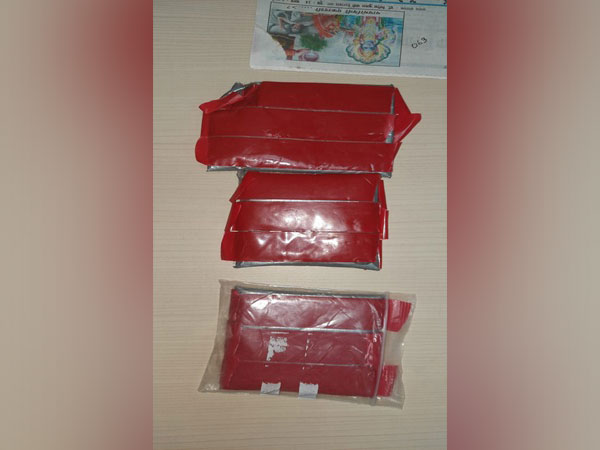 Visual of gold seized from Hyderabad Airport (Photo/ANI)