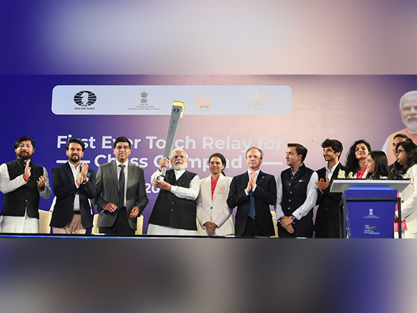Launch of historic torch relay for the 44th Chess Olympiad (Photo: ANI)