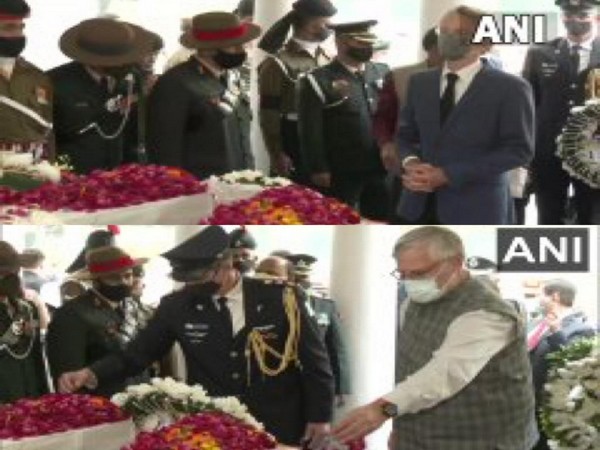 French and Israel envoys Emmanuel Lenian and Naor Gilon paid tribute to CDS Rawat and his wife Madhulika who lost their lives in the IAF chopper crash on Wednesday