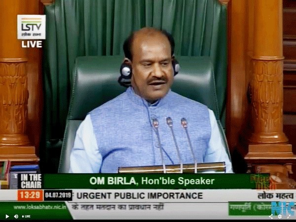 Lok Sabha Speaker Om Birla (Picture Courtsey: LS TV)