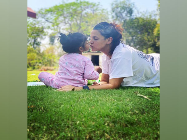 Neha Dhupia with her daughter Mehr (Image source: Instagram)