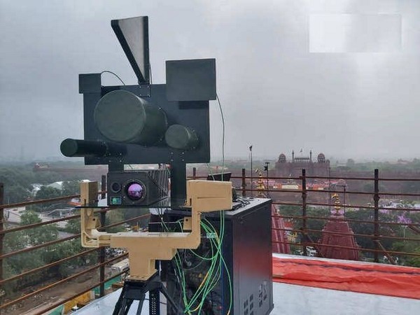 DRDO anti drone system deployed near the Red Fort (Photo/ANI)