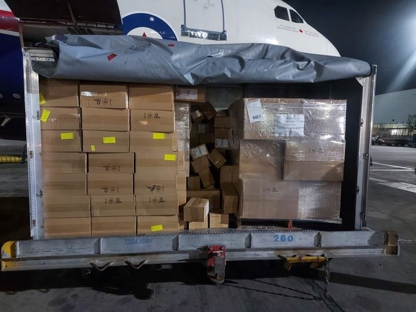 India receiving COVID assistance from Canada (Source: MEA/Facebook)