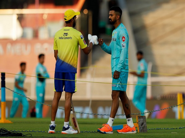 Ravindra Jadeja and KL Rahul before the toss (Image: IPL Twitter)