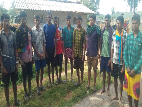 Naxals who have surrendered in Dantewada, Chhattisgarh on Sunday. (Photo/ANI)