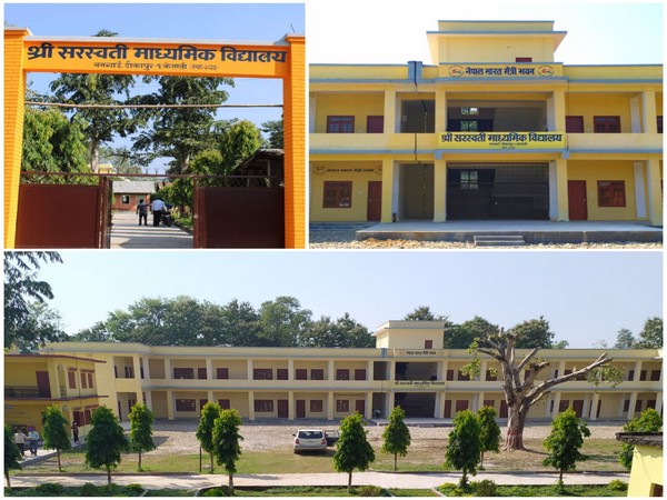 Shree Saraswati Secondary School Inaugurated in Tikapur, Nepal (Photo Credit: IndiaInNepal Twitter)