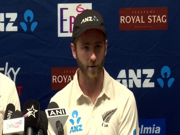 New Zealand skipper Kane Williamson speaking at a press conference in Wellington on Monday.