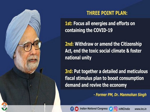 Senior Congress leader Manmohan Singh's advise to PM Modi on economy and other issues. (Pic credit; Congress Twitter)