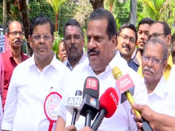 Kerala Industries Minister EP Jayarajan speaking to reporters on Tuesday. Photo/ANI