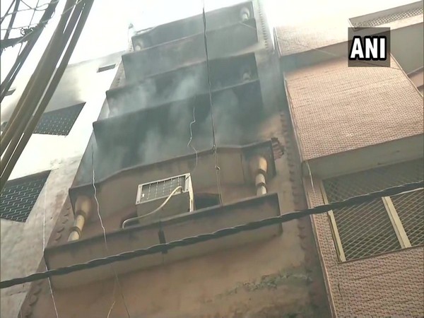 The visual from the the site where fire has broken out on Monday. (Photo/ANI)