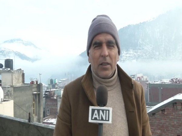 Ishtiaq Ahmed Dev speaking to ANI on Sunday in Doda. Photo/ANI