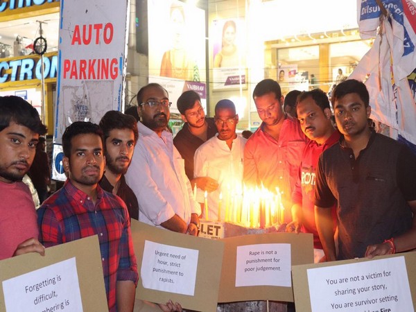Visual from candlelight march (Photo/ANI)