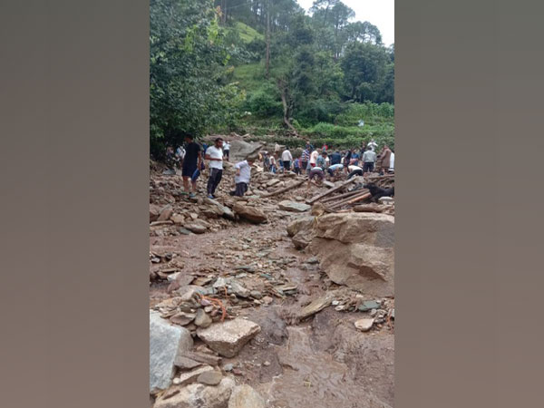 Two dies in cloudburst in Chamoli [Photo/ANI]