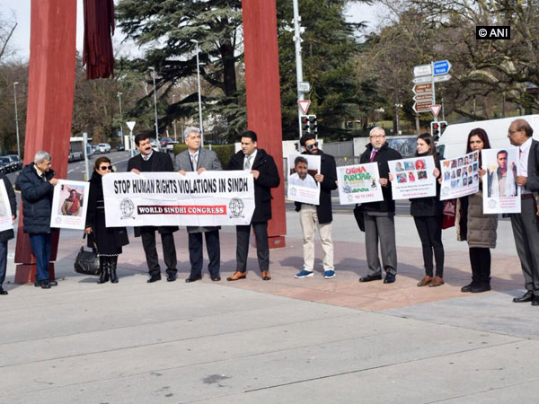 Activists of PoK, Sindh, Balochistan, Khyber at demonstration against Pakistan in Geneva