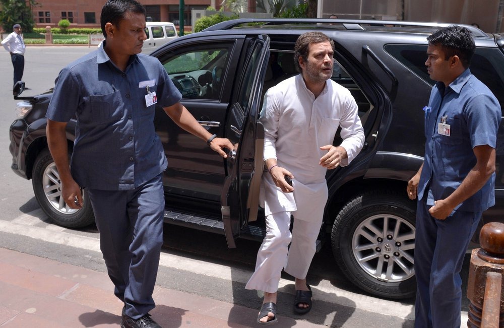 Rahul Gandhi stepped down from the post of Congress president on Wednesday. Photo/ANI