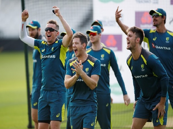 Tim Paine with Australian squad